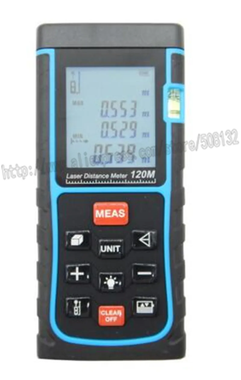 Цифровой лазерный измеритель расстояния 10 клавиш 120 м футов|laser distance meter|distance