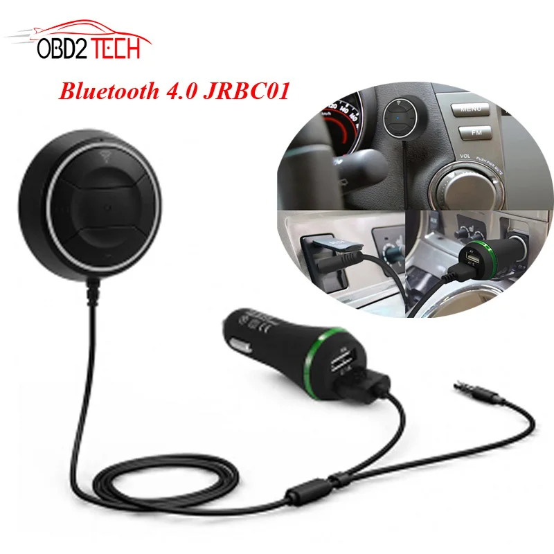 2.1A USB Автомобильное Зарядное устройство Bluetooth 4 0 Hands Free Car kit с NFC Функция + 3 5 мм AUX