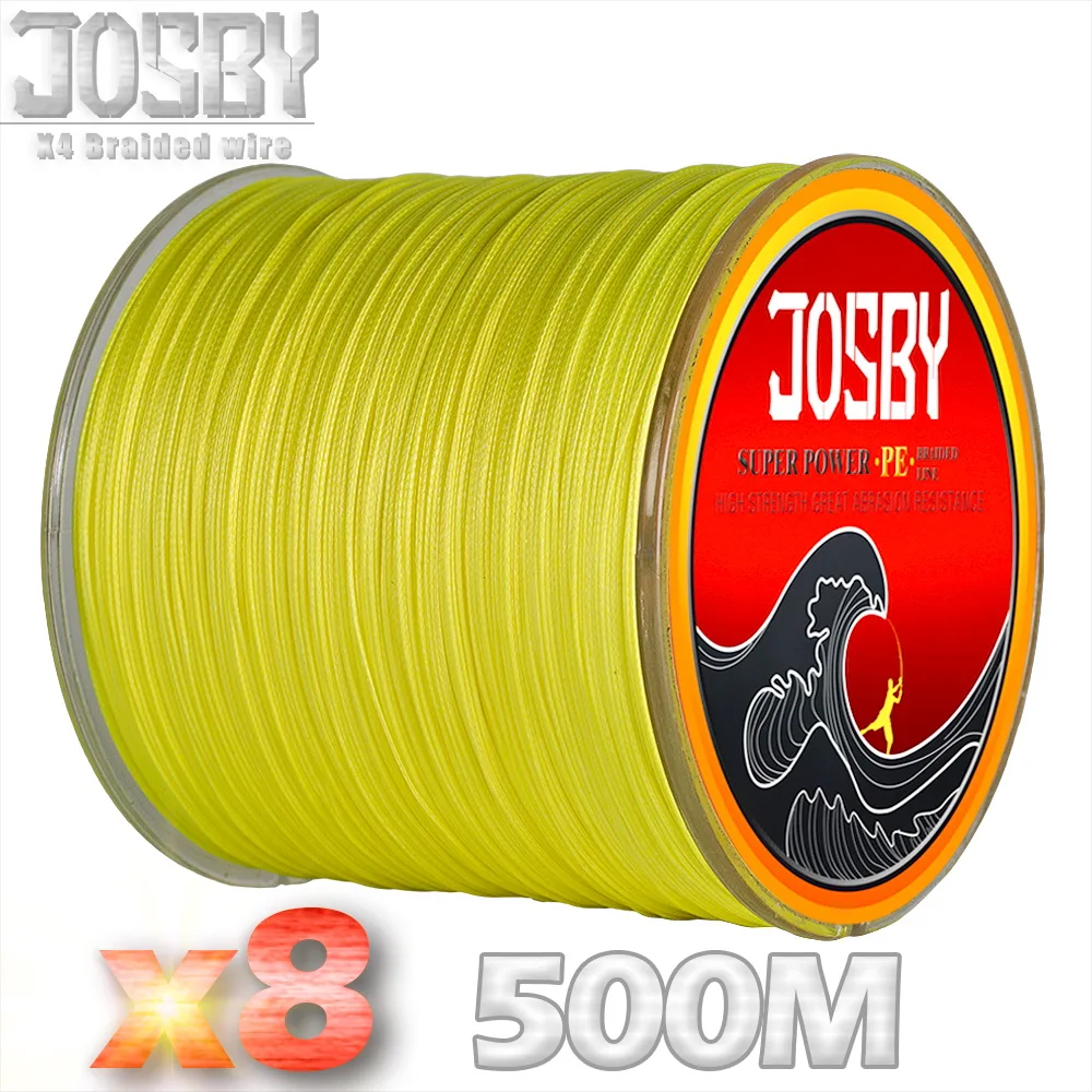 JOSBY бренд 500 м 8 нитей разноцветный PE плетеный провод мультифиламентная