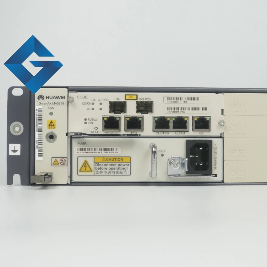 Оригинальный Hua wei 10G GPON/EPON IP DSLAM MA5818 с CCUE * 1 PAIA обеспечивает VDSL2 ADSL2 + порты SHDSL |