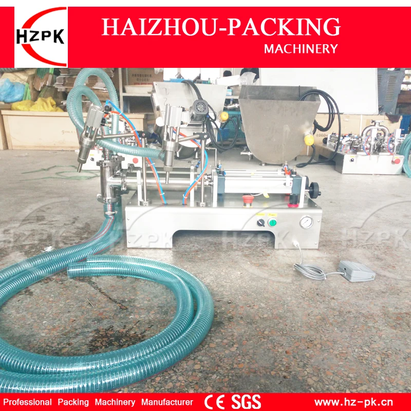 HZPK наполнитель для жидкости машина из нержавеющей стали с двойным наполнителем