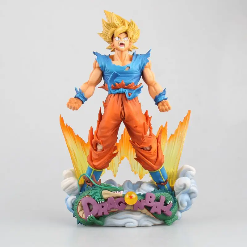 23 см аниме Dragon Ball SMSD Sun Wukong Супер Saiyan Взрывная Goku Rage штучная модель|Игровые фигурки