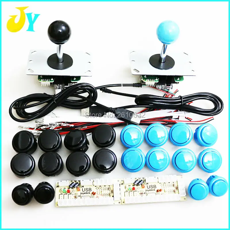 Аркадный маме DIY набор для 2 игроков ПК в аркаду joystck кнопочный интерфейс USB игрока