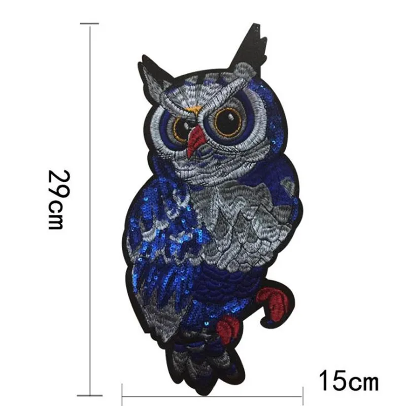 Одежда для мужчин и девочек с блестками совой 29 см птицами железными вставками