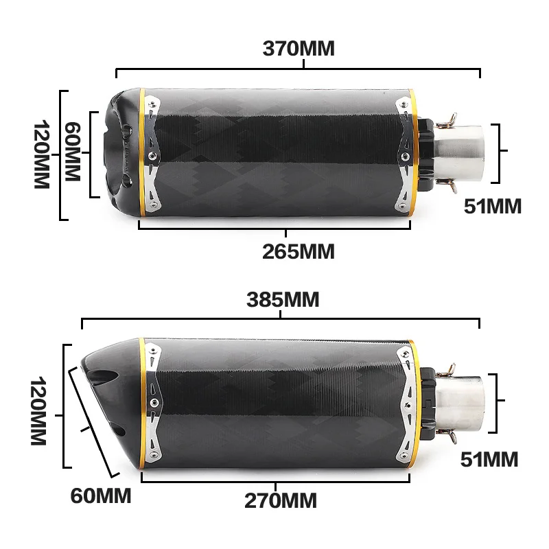 51 мм moto rcycle выхлопная труба moto mivv akrapovic два брата выхлопная труба для kawasaki er6n z900 R1 R6 gsr650 cbr1000