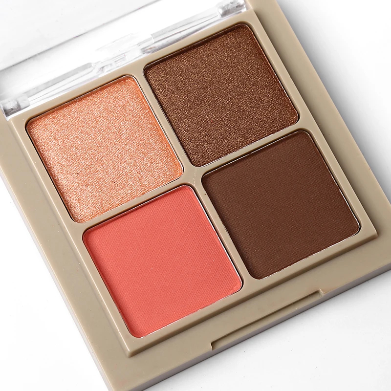 WODWOD бренд макияж 4 цвета палитра матовых теней для век обнаженные тени мерцающие