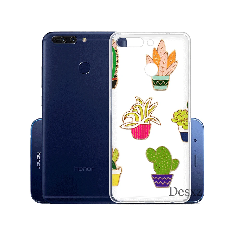 Чехол для телефона конфетный цвет художественный лист Huawei Honor Note 6A 6C 7A 7X 7C Pro 8 9 10 Lite
