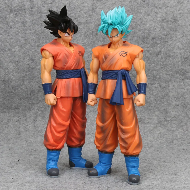 MSP Dragon Ball Z Goku фигурка игрушка Супер Саян Бог красный синий волос Сон Гоку аниме «драгонболл» Коллекционная модель игрушки куклы figuas