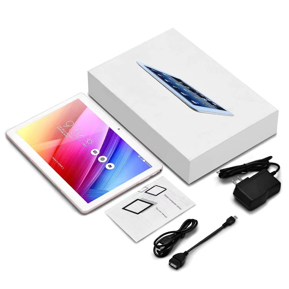Клавиатуры на русском 10 дюймов 2.5D Закаленное стекло Android 8 0 планшеты PC ядер 4 Гб RAM