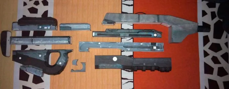 1:1 82 см войны человека MA5D винтовка Бумажная модель Руководство DIY не может быть запущен