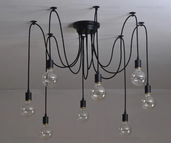 Винтажные потолочные лампы Эдисона 8 осветительных приборов сделай сам