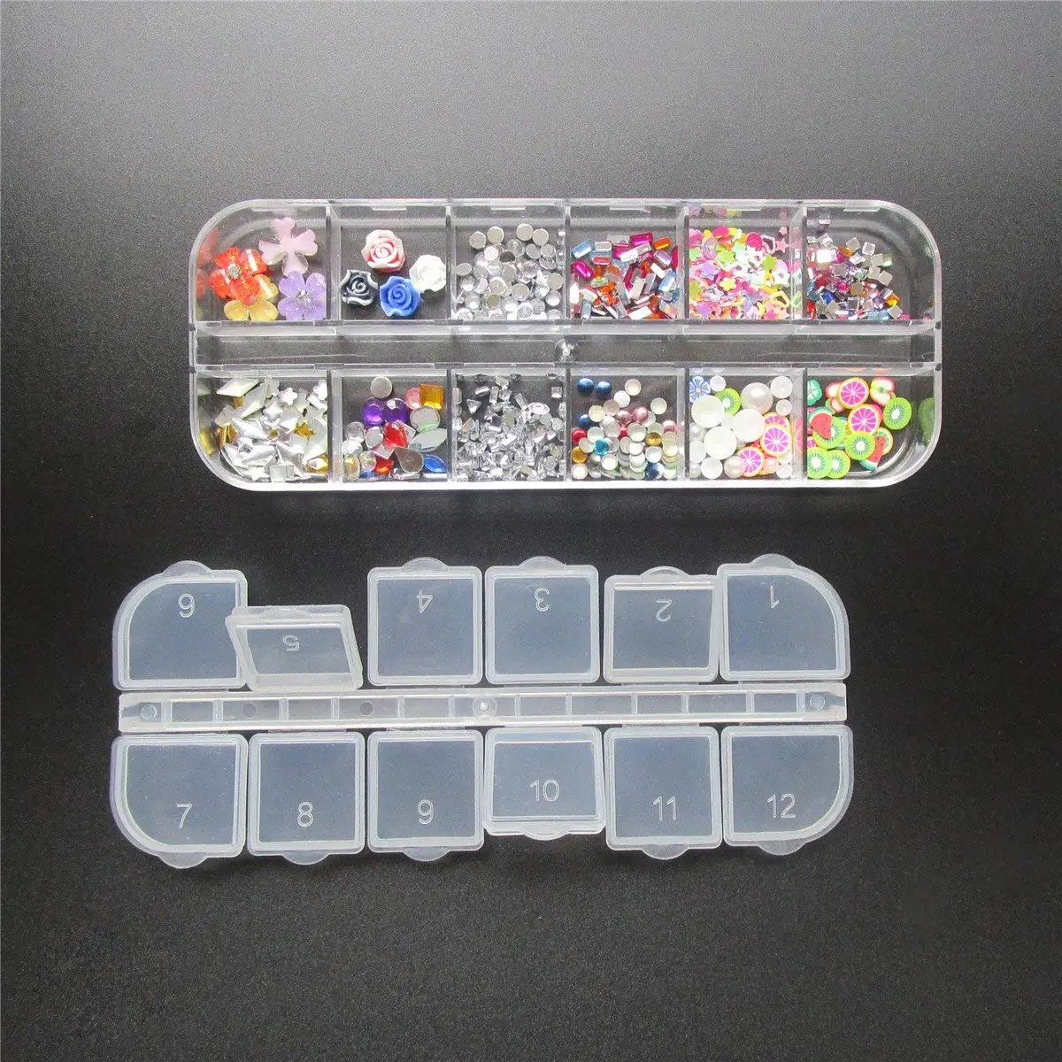 Акриловые стразы Addfavor для дизайна ногтей блестки бриллианты шпильки зернистость