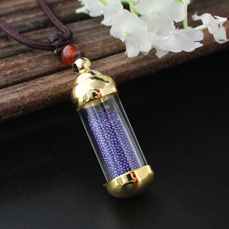 1PC Openable Glass Vial Necklace For Men Women Tube Pendant Empty Bottle Cremation Urn Jewelry