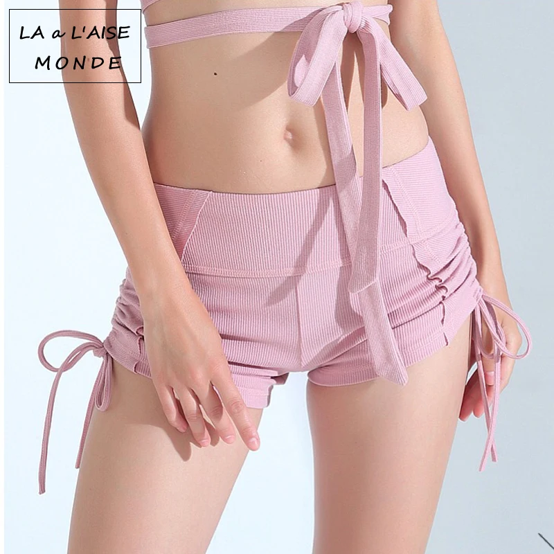 Women Running Yoga Shorts Tights Women's Gym Sport Fitness Sportswear Low Waist Sexy Push Up Hips | Спорт и развлечения