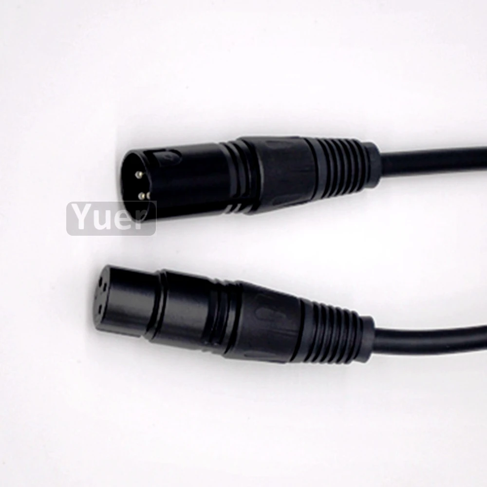 Металлический Разъем 3-контактный сигнала DMX кабель DMX512 сценический светильник ing сигнальный кабель светодиодный Par Светильник Moving головной светильник Par DJ оборудование 1 м Dmx кабель
