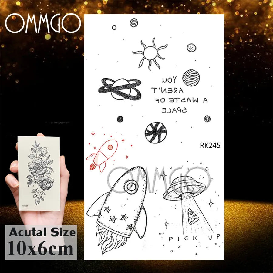 ORK245 OMMGO, Орел, птица, волк, Временные татуировки, наклейки, дельфин, лось, нарисованные поддельные татуировки, маленькие животные, на заказ, татуировки для женщин, мужской боди-арт - Цвет: ORK245