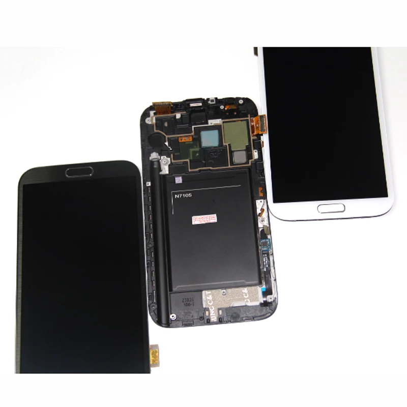 100% протестированный для Samsung Galaxy Note 2 Note2 II N7100 ЖК дисплей дигитайзер сенсорный