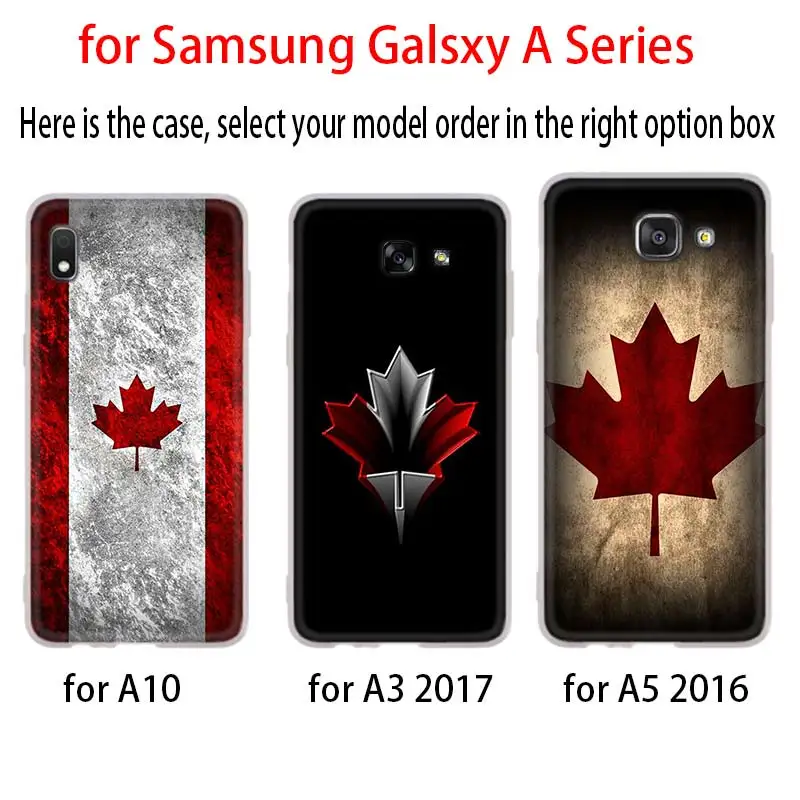3D чехол с канадским флагом и кленовыми листьями для Samsung Galaxy A8 A6 Plus A9 A5 A3 A7 2018 2017 2016