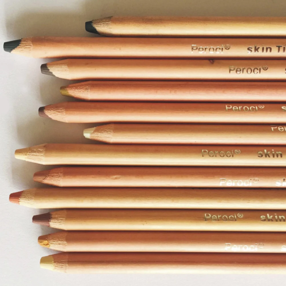 12 профессиональных мягких пастельных карандашей деревянные оттенки пастельные