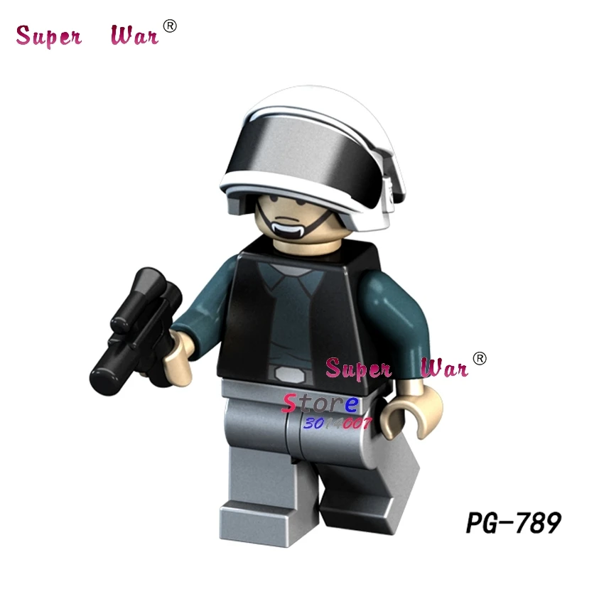 PG789 Одиночный Solo A Story войскам Rebel Tie A-Wing Pilot Ki-Adi-Mundi Rey Luke building block игрушки для детей - Цвет: PG789