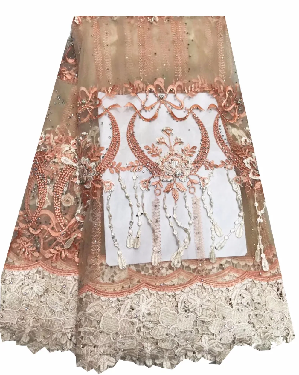 

2018 New style French net lace fabric 3D flower African tulle mesh lace fabric high quality african lace fabric DNF13
