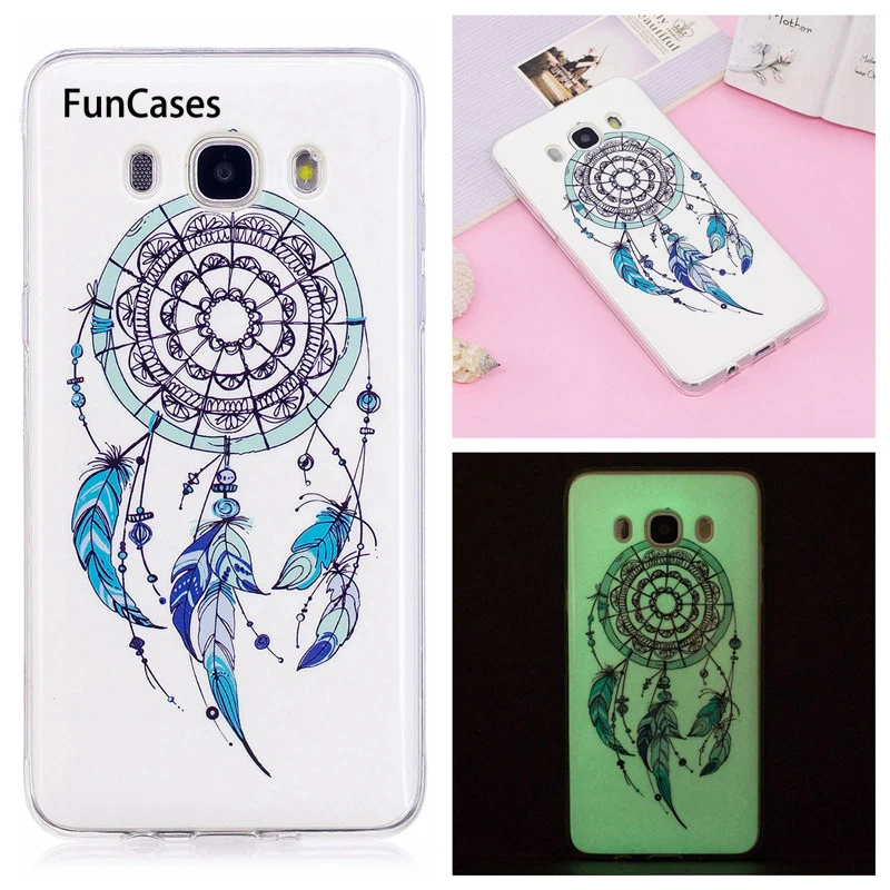 Luminous Case For Samsung Galaxy J7 2016 J710 Silicone Cover J510 Noctilucent Shine J310 J3 | Мобильные телефоны и