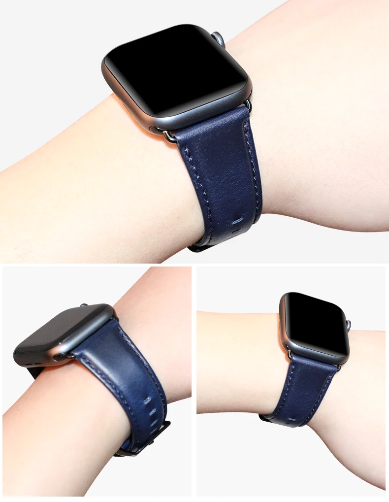 Ремешок из натуральной кожи для часов correa Apple, 40 мм, 44 мм, iwatch series, 4, 3, 2, 1, 42 мм, 38 мм, браслет, ремешок на запястье