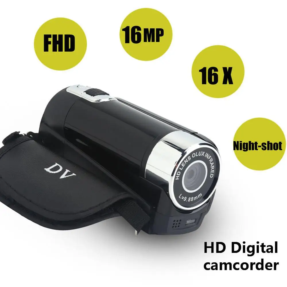 Full HD 1080P Портативная спортивная видеокамера с поворотом на 270 градусов 16 МП