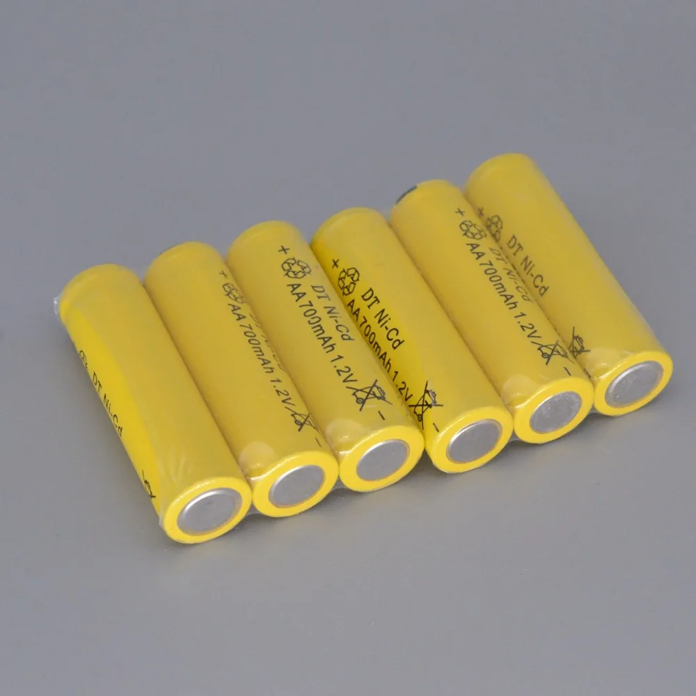 Перезаряжаемые батареи AA NICD 6 шт. 1 2 В 700 мАч|rechargeable battery|battery ani cd |