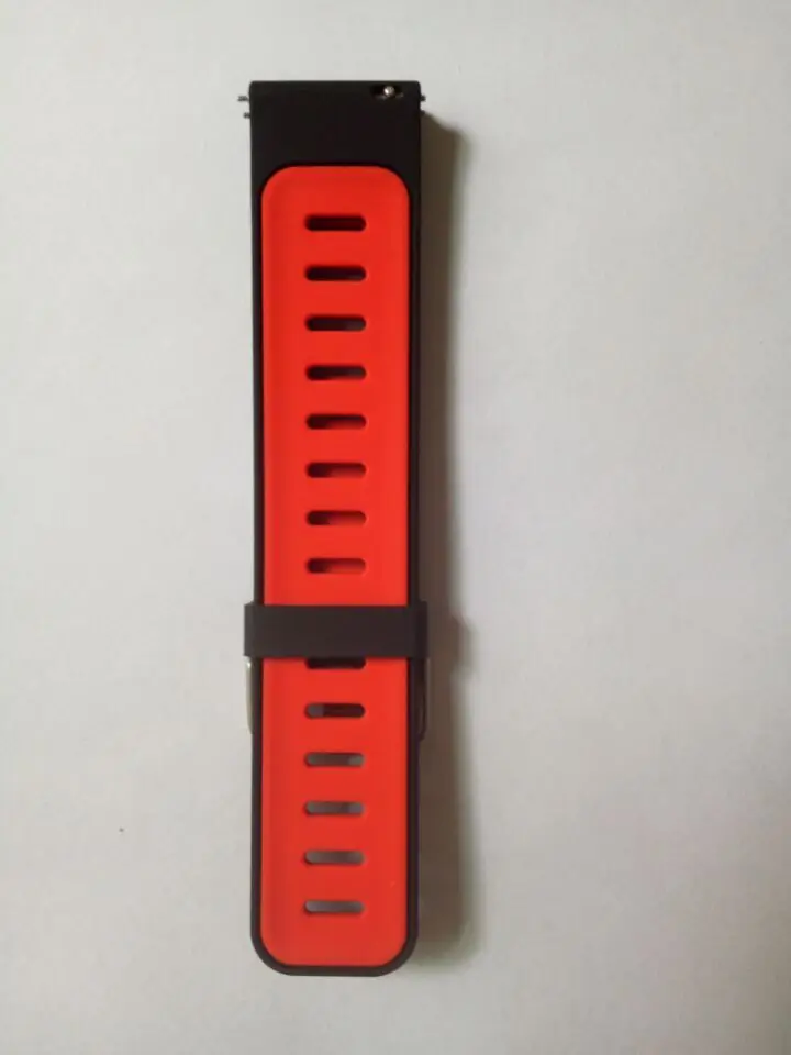 Ремешок для часов для оригинальных часов Huami Amazfit Stratos 2 2 s Pace 22 мм двухцветный силиконовый браслет ремешок для huawei watch GT smart Watch