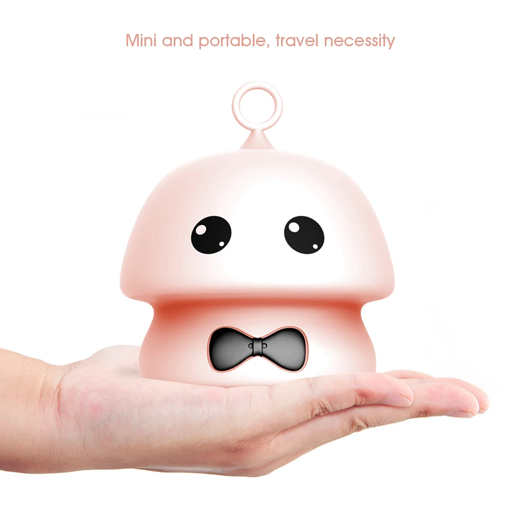 Высокое качество LED милый грибок атмосферная лампа с USB зарядкой и детская