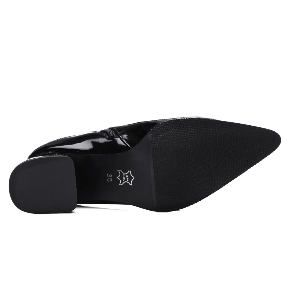 Новинка 2019 женские ботинки с заклепками ботильоны без шнуровки для женщин острым