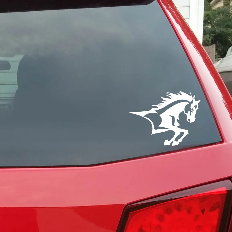 YJZT 10.1cm*13cm HORSE HEAD AND BODY Fun High Quality Vinyl Car Sticker Decal Black Silver C11-0281 | Автомобили и мотоциклы