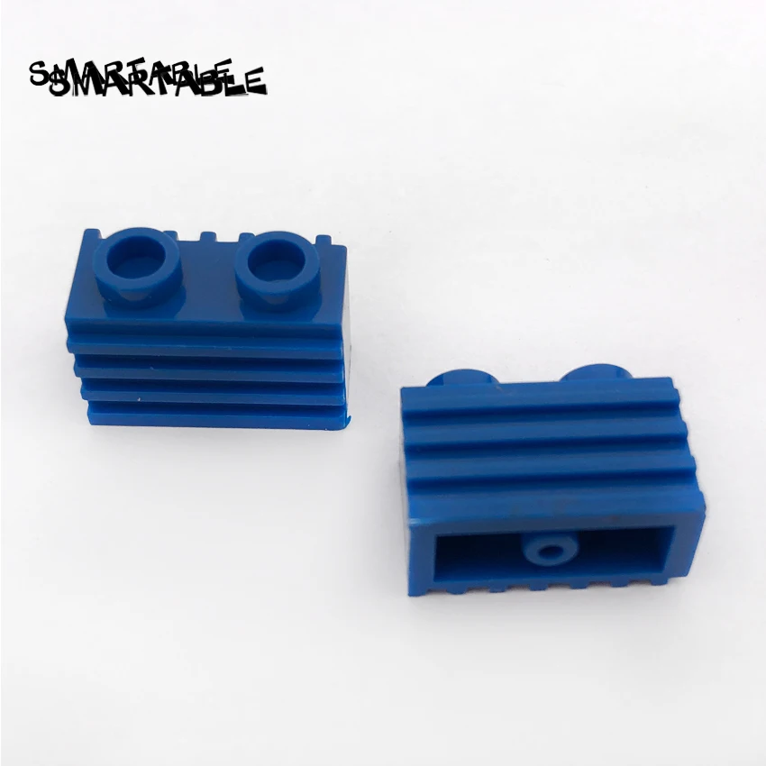 Специальный конструктор Smartable 1x2 с грилем строительные блоки MOC детали сделай сам