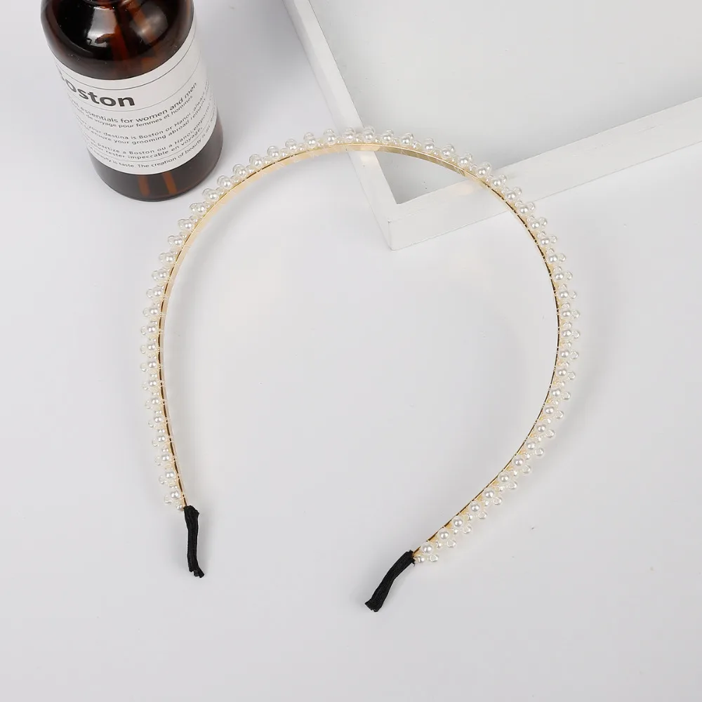 Женский ободок для волос с искусственным жемчугом цвет в ассортименте |