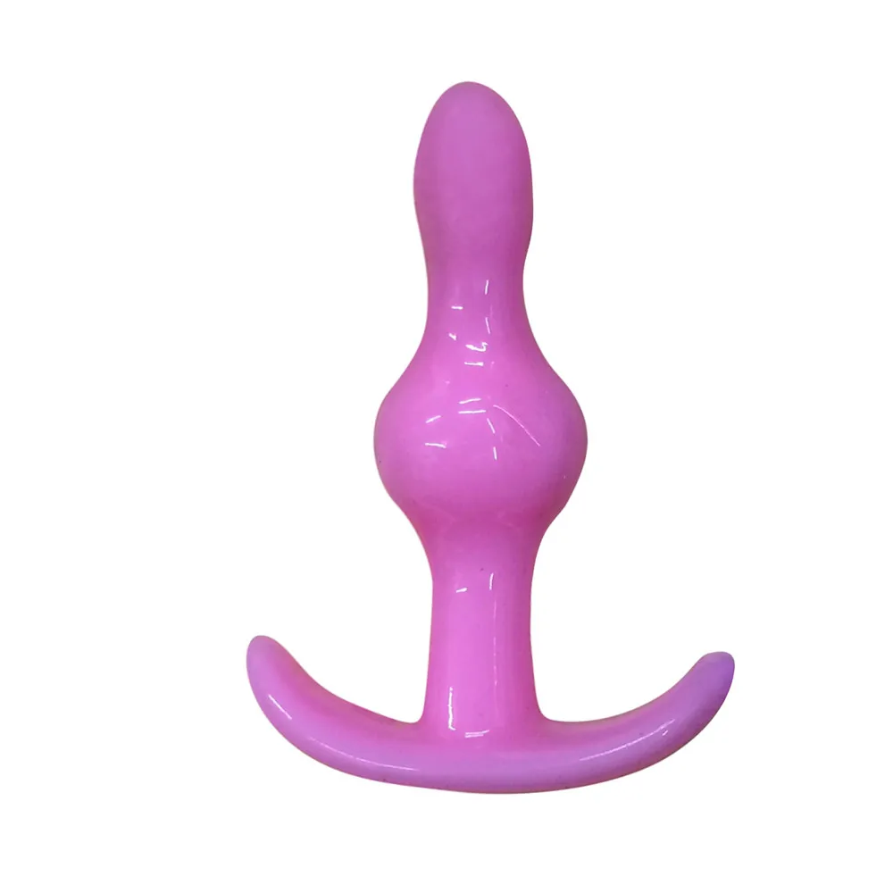 Мягкий силиконовый стимулятор Анальная пробка присоска Желейный фаллоимитатор