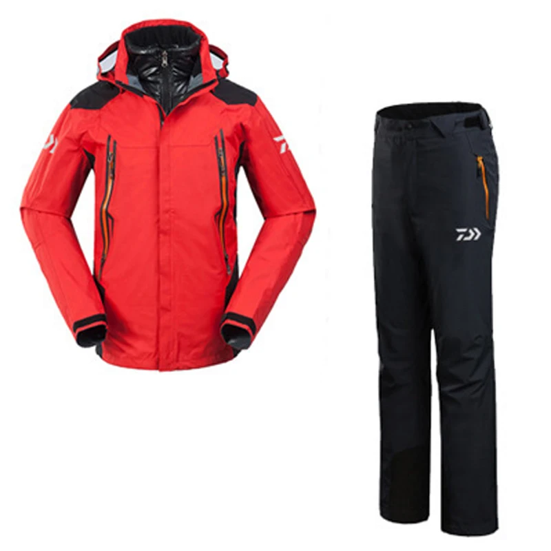 Мужская зимняя одежда со съемной подкладкой для рыбалки кемпинга брюки пальто