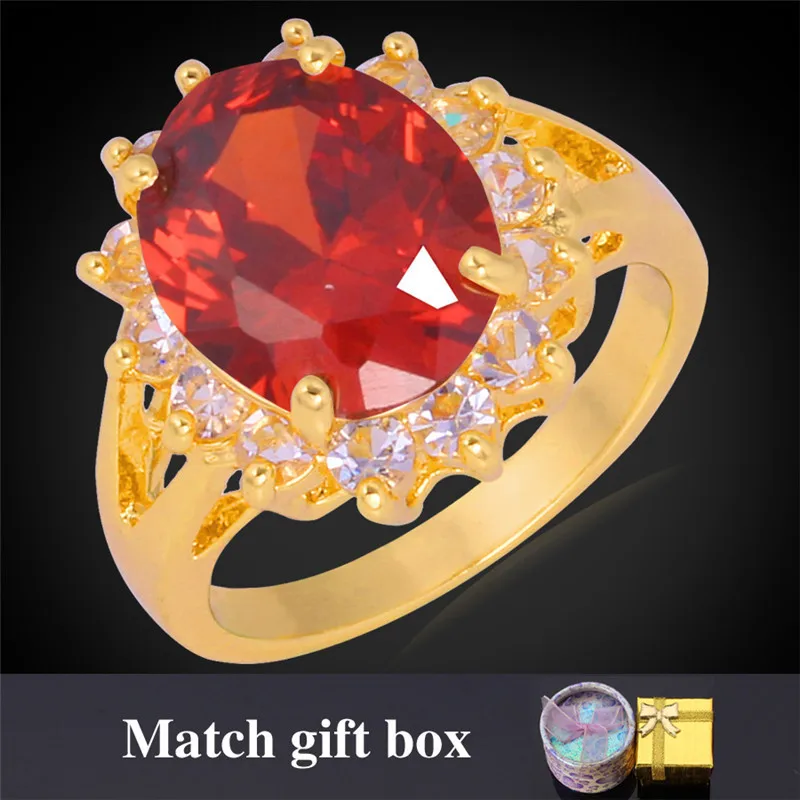 Ювелирное кристаллическое кольцо для женщин модное роскошное Золотое 7 цветов AAA