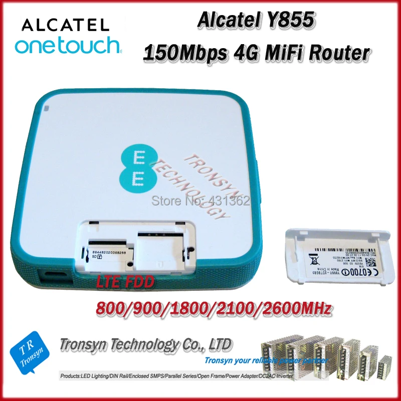 Оригинальный разблокированный LTE FDD 150 Мбит/с Alcatel One Touch Y855 4G MiFi роутер поддержка