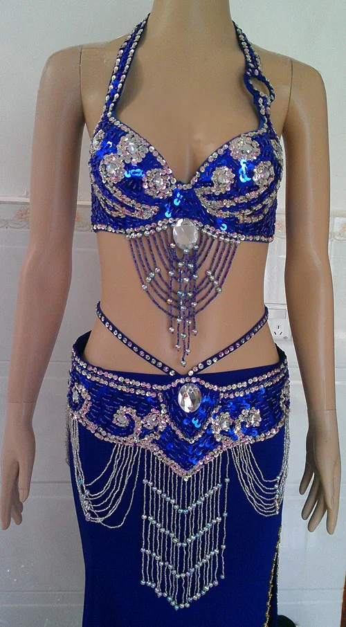 Набор костюма для танца живота бюстгальтер + пояс Индийский Болливуд выступлений