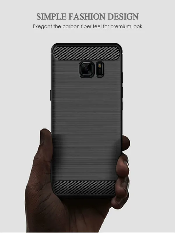 Матовый чехол из углеродного волокна для Samsung Galaxy Note Fan Edition M30 Силиконовый