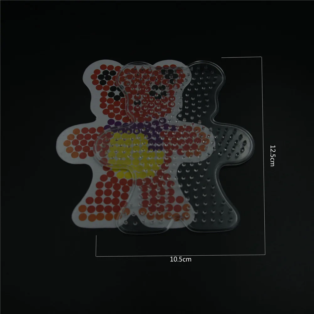 12 5 мм Хама бусины шаблон с цветной бумагой пластик трафарет головоломки Perler головоломки бусины Diy Прозрачная форма головоломки Pegboard - Цвет: 12