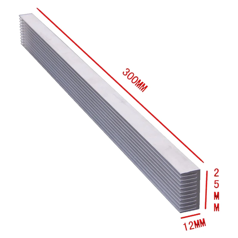 1 шт. светодиодный радиатор теплоотвода 300x25x12 мм 4x3 Вт/12x1 Вт|heat sink radiator|heat sinkradiator 1w |