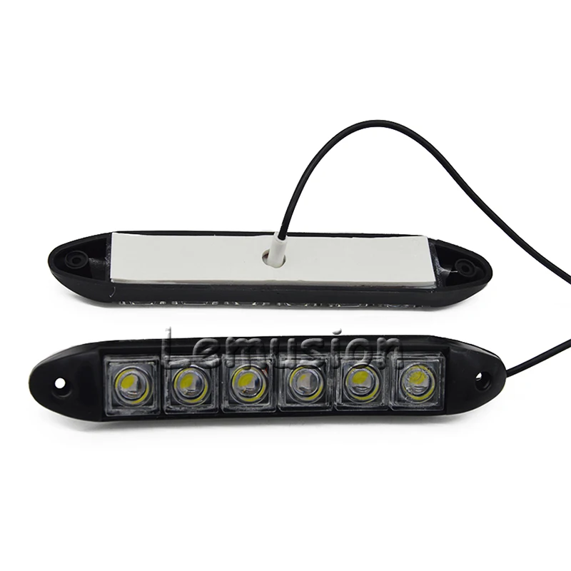 2X Автомобильные светодиодные дневные ходовые огни 6 LED для Toyota Corolla Avensis Rav4 Auris Prius
