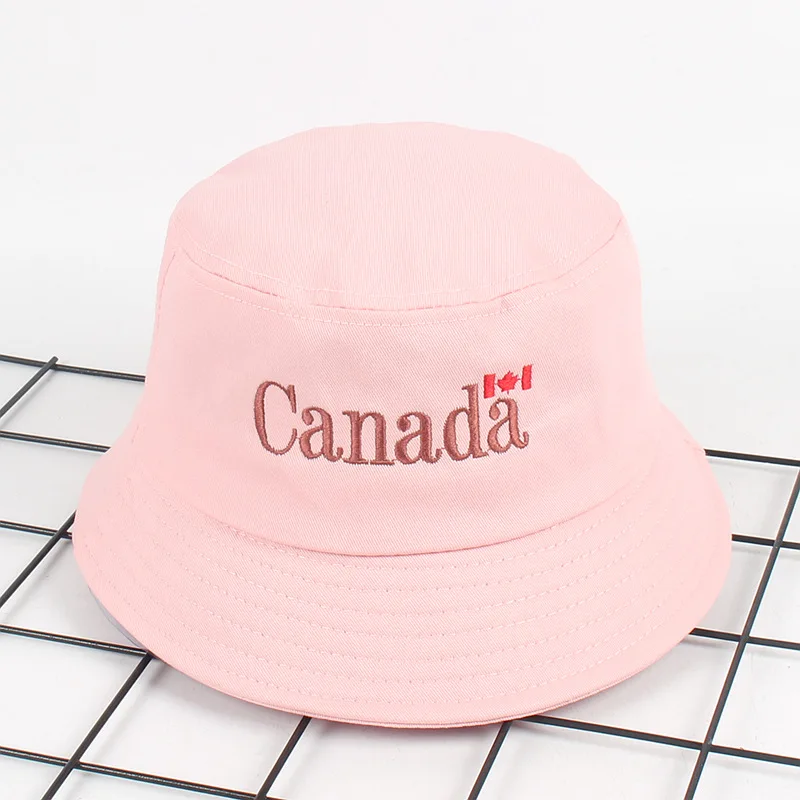 Новая канадская Панама с вышивкой кленовый лист хип хоп Боб Кепка Gorras мужская