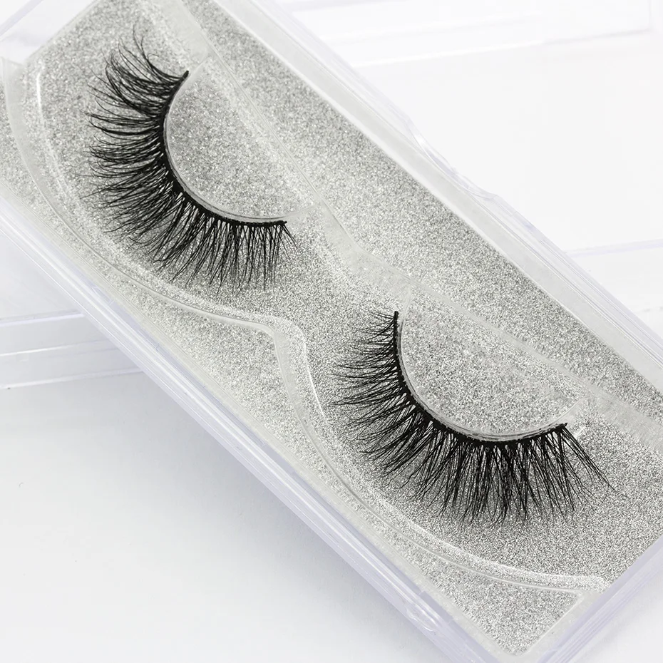 Genailish 3D норковые ресницы верхние настоящие мягкие натуральные накладные 1 пара