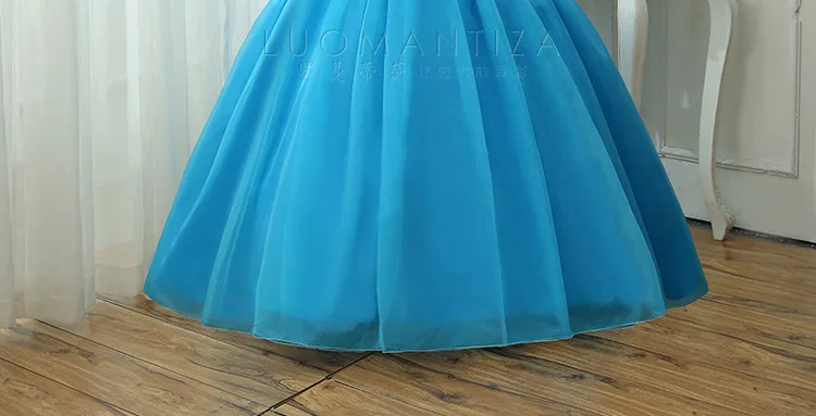 Очаровательное синее Пышное Платье с вышивкой, Vestidos De 15 Anos, Платья вечерние бальные платья для девочек, 16 платьев, Robe De Bal