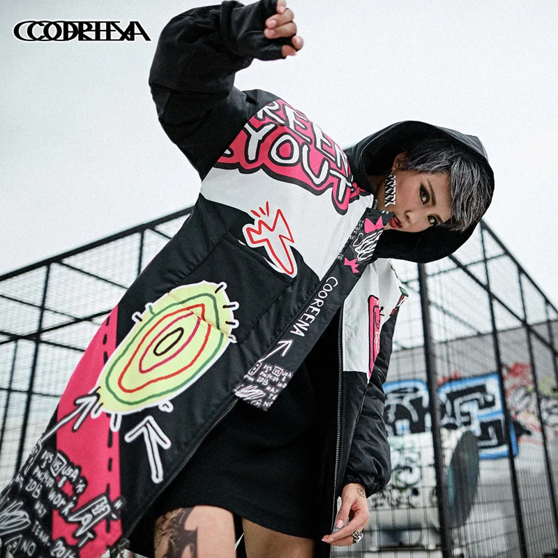 

2021 autumn and winter new cotton clothing women's cotton coat coat hooded warm Korean version of the big size tide card