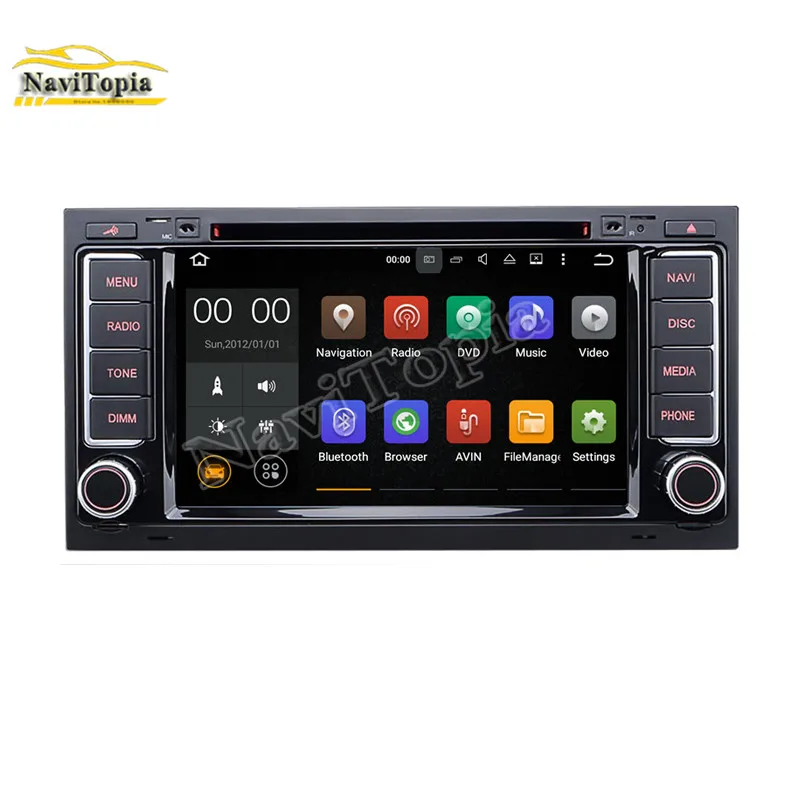 NAVITOPIA четырехъядерный Android 4 автомобильный радиоприемник стерео для VW Touareg 2003 2004