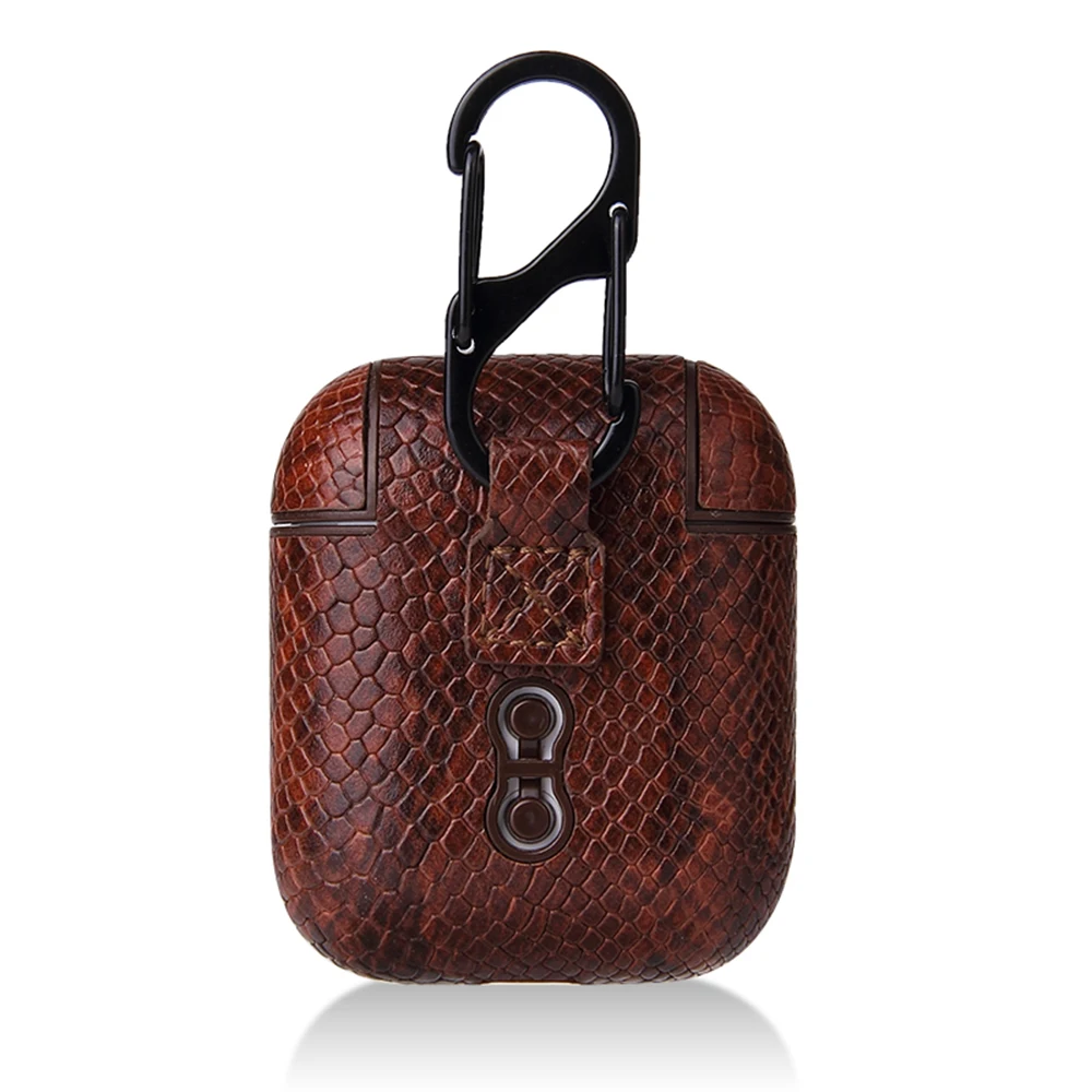 2019 Luxury PU Leather Case Earphone Protective Skin Cover For Apple Airpods1/2 Portable |